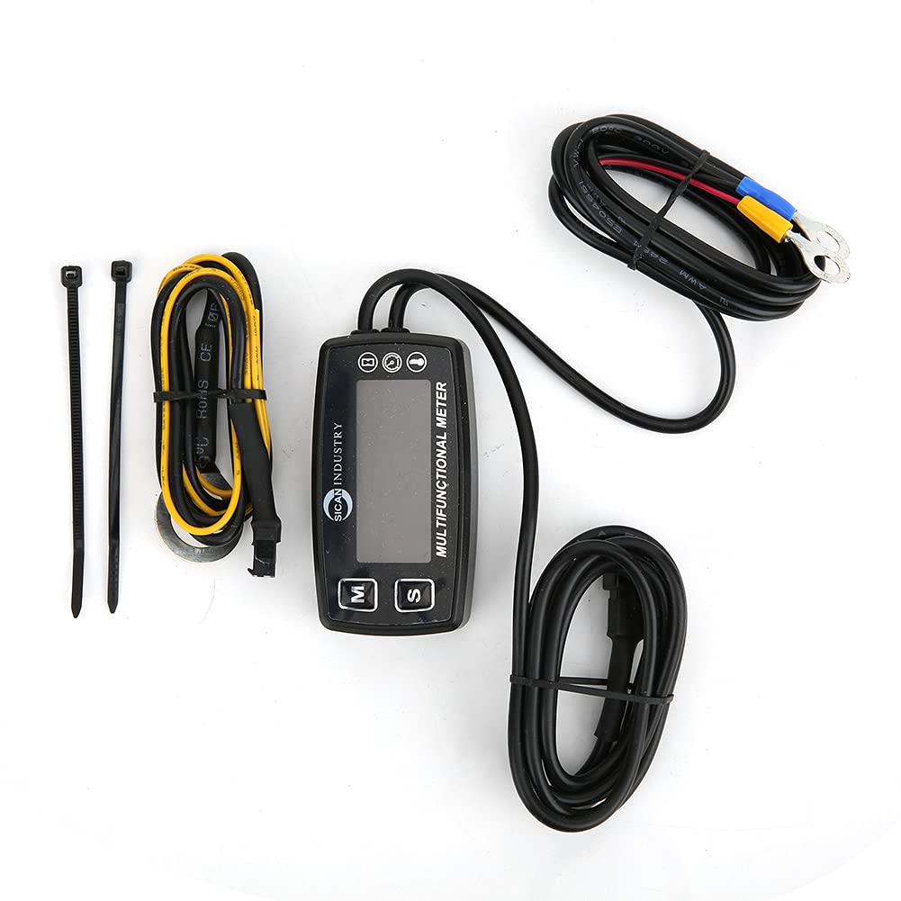 Instrumento multifunción para coche, tacómetro, temperatura, contador de horas, accesorio automático
