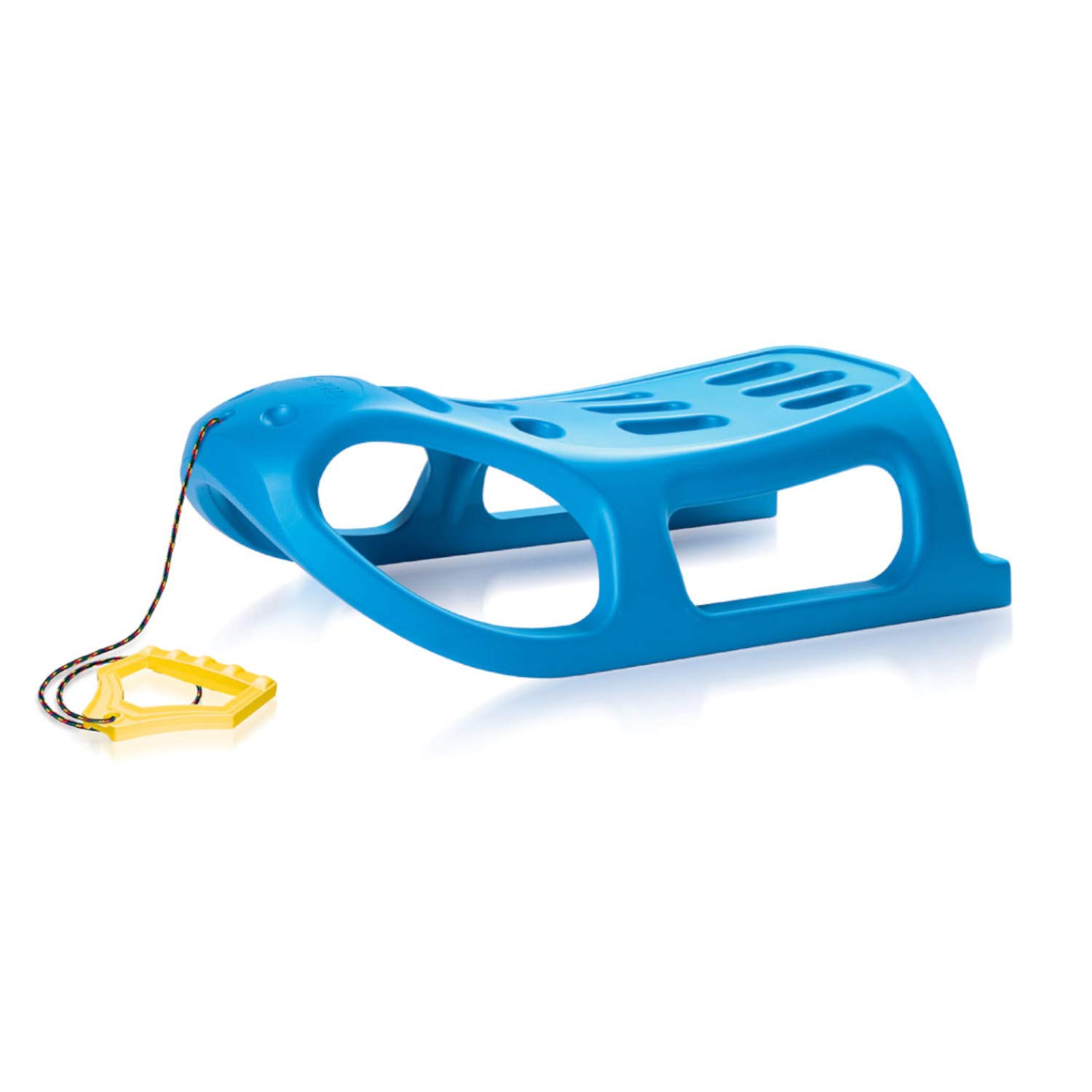 Prosperplast TERRA Trineo Alto Little Seal, con Deslizadores de Acero y Cuerda, Juventud Unisex, Rosso, 86x25x46 cm, Azul,