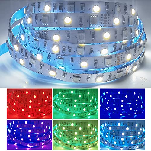 Tira LED flexible 5M 300 LEDs 12V 24V 5050 RGBWW miniatura 4