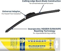 Vista 6 de Limpiaparabrisas de 24 pulgadas + 17 pulgadas, compatible con TOYOTA RAV4 2012-2006, Avalon 2004-2000, Prius 2003-2001, equipo original automotriz