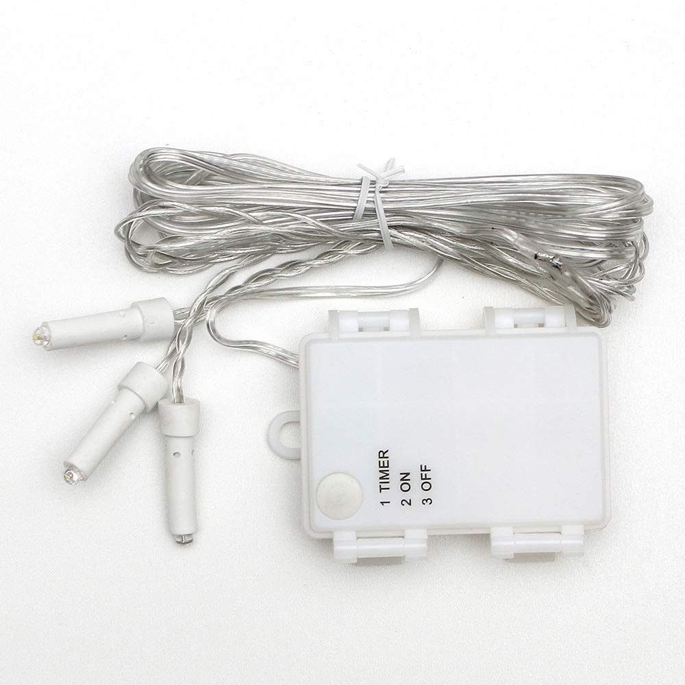 ***3er Set Weihnachtssterne aus Kunststoff in weiß, inkl. LED Beleuchtung und 6h Timer, für Batteriebetrieb, für Innen und Außen geeignet. Maße je Stern L/B/H: 13,5 x 5,5 x 12 cm.