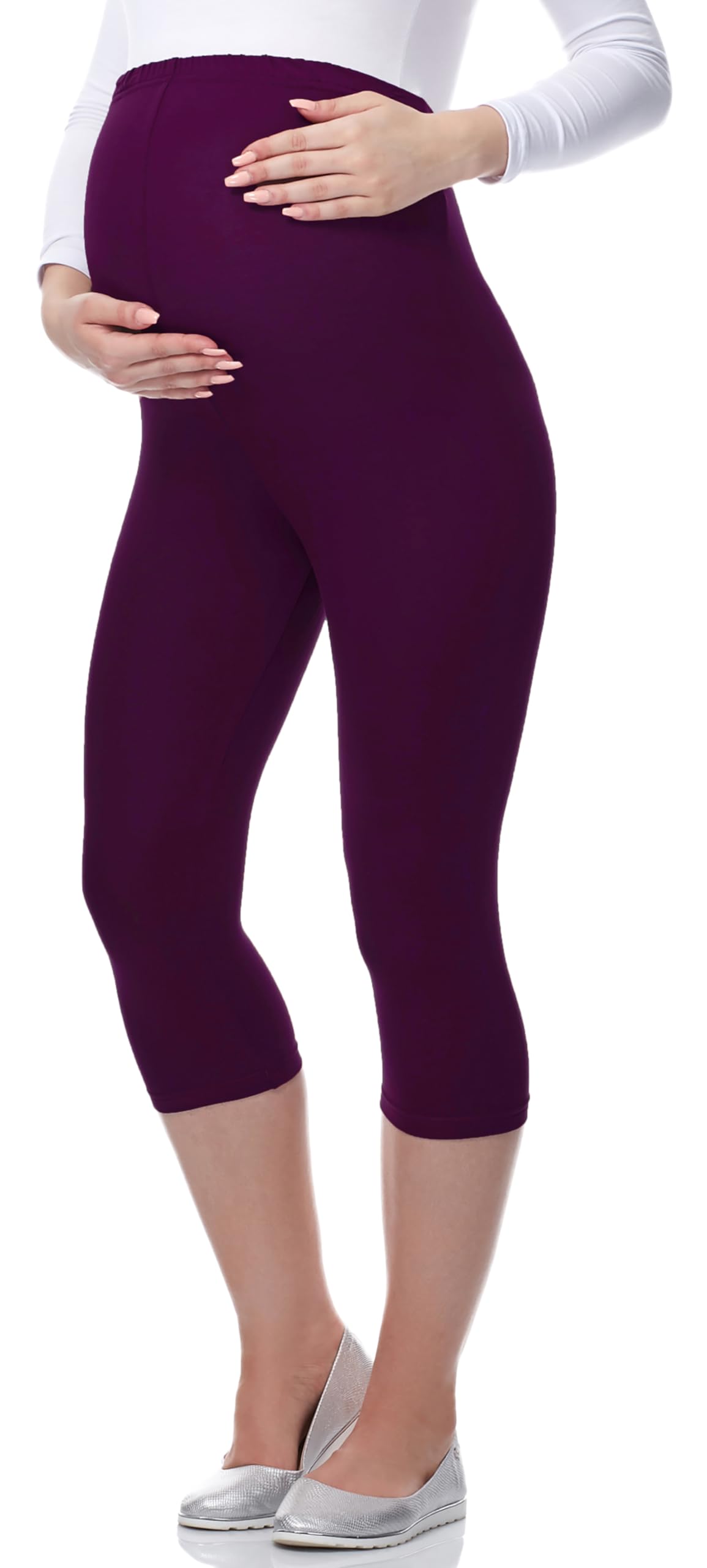 Be Mammy 3/4 Umstandsleggings aus Viskose BE-03