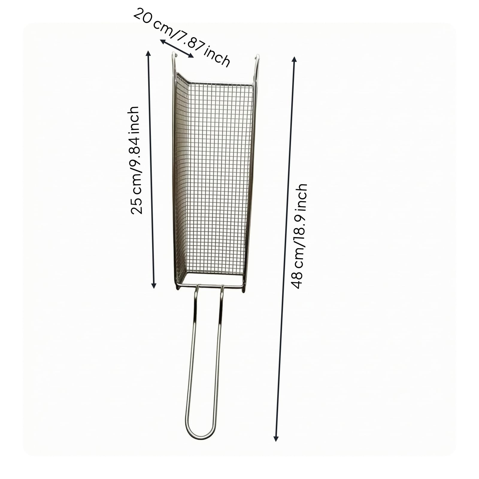 Cesta Malla Reutilizable | Resistente, Cesta Freír, Multifuncional, para Cocina, Estilo B