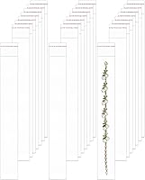 Vista 10 de Bolsas de celofán de 2" x 8" 100 piezas Bolsas largas resellables de celofán OPP Bolsas autoadhesivas de 1 mil para pretzel panadería galletas