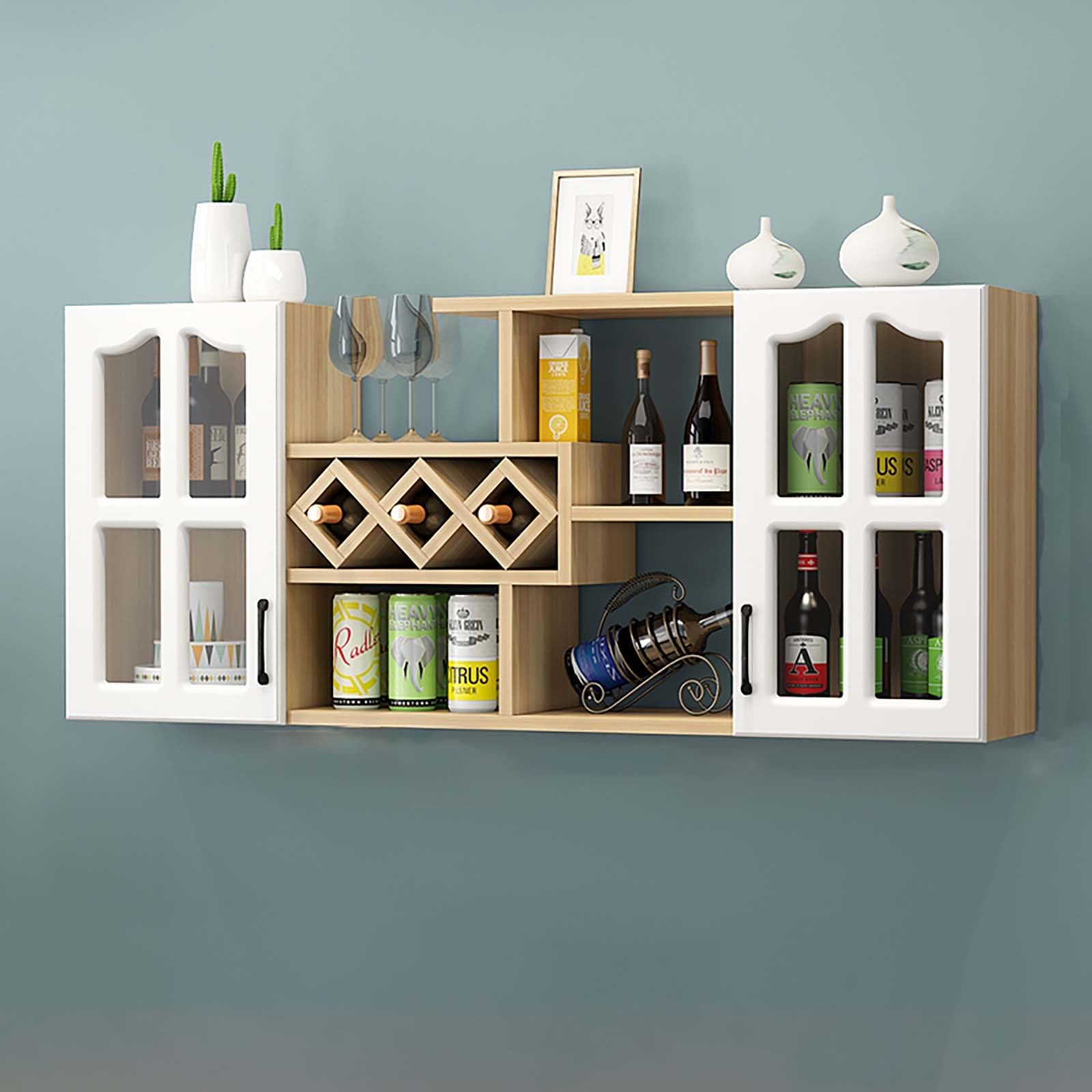 Étagères modernes pour bouteilles de vin en bois de haute qualité
