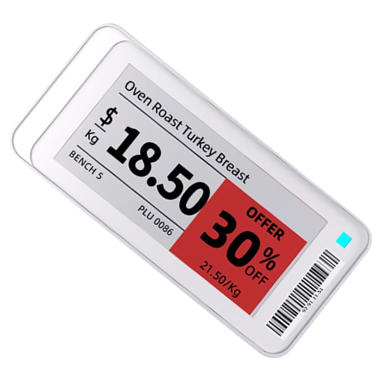 Digital Price Tag - Wireless E Ink Display Label, Smart Magnetic Retail Signage, Programmable Electronic Marker | Energy Saving Solution for Supermarket Inventory and Inventory Management