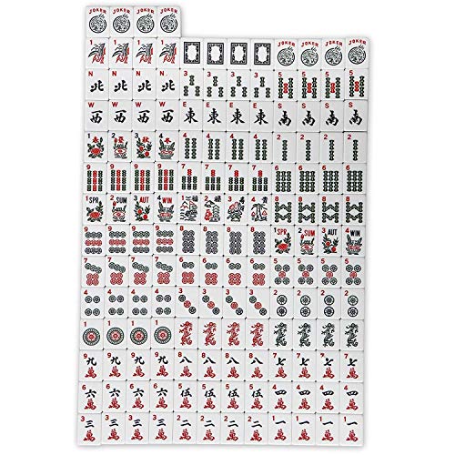American Mah Jongg Complete Set , 166 Tiles with All in one Combo Rack with Soft Bag - Thumbnail 3