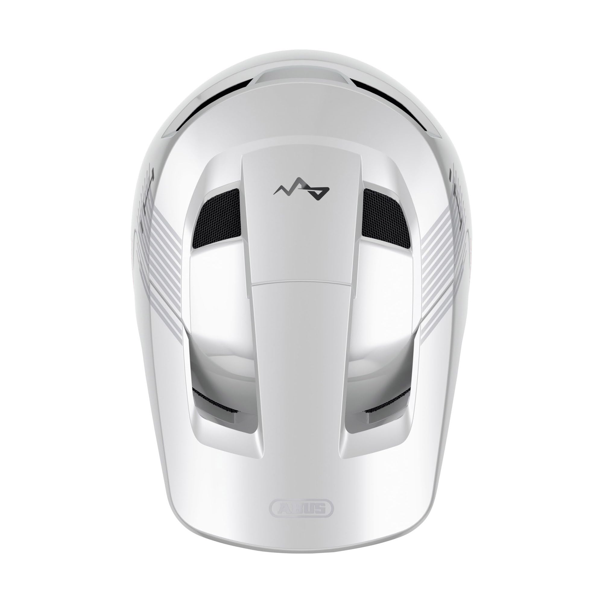 ABUS Kask Downhill HiDrop, Fullface, błyszczący biały, Rozmiar L | Kask rowerowy z certyfikatem ASTM i skorupą ABS do MTB, Downhill, Enduro i Bikepark