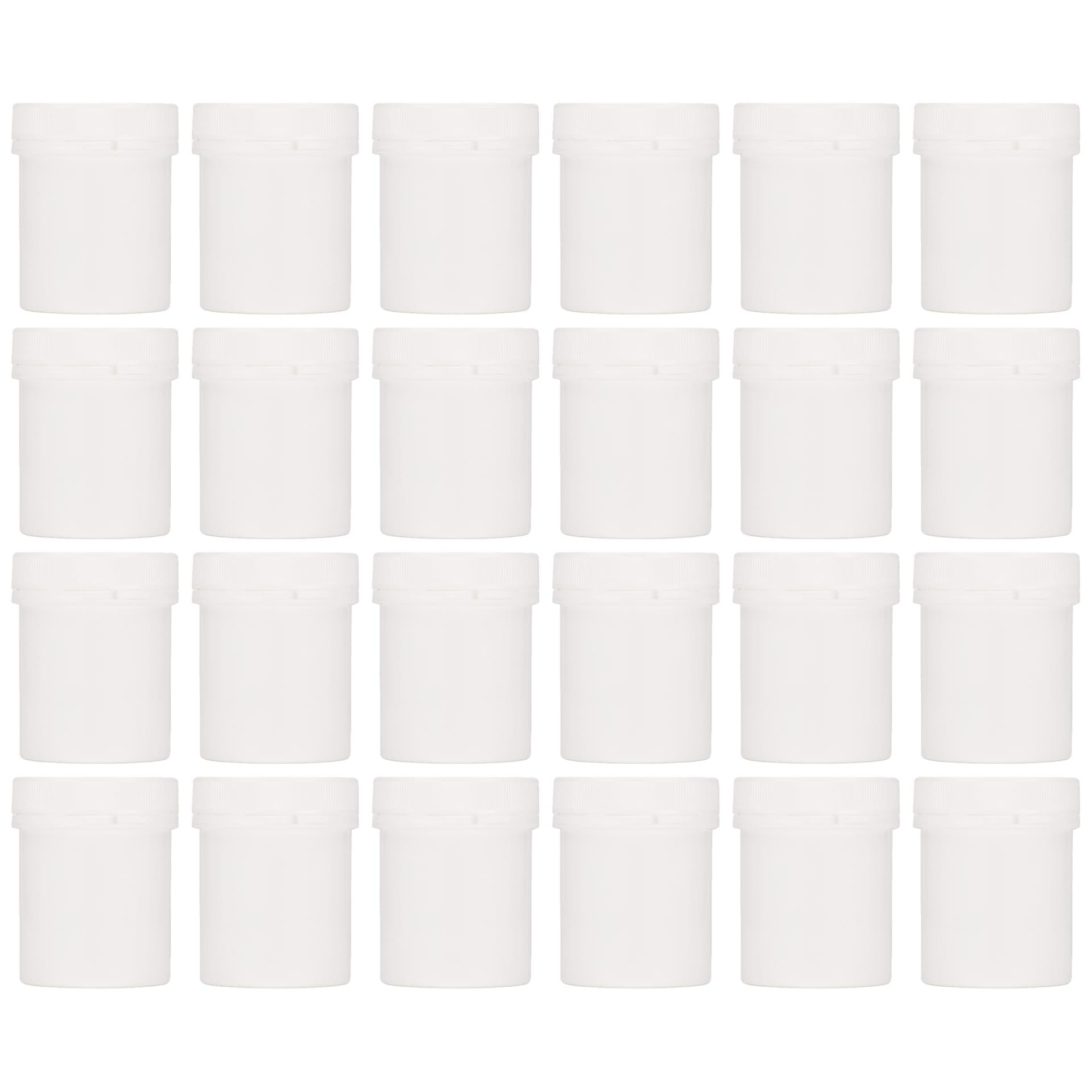 24er Set Kunststoffdose 150 ml Securilock weiß PP ideal für Kosmetik Lebensmittel Proben Aufbewahrung extra dicht
