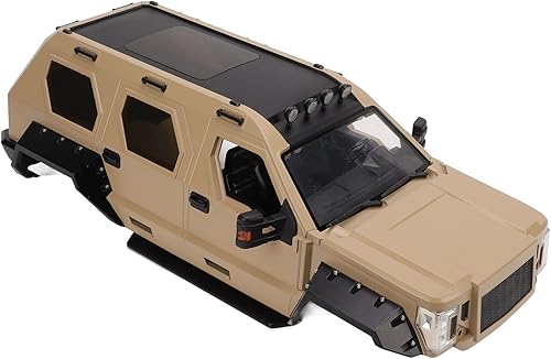 Carrocería de automóvil a control remoto, carcasa de 12.756 in de distancia entre ejes moldeada, tornillo de desierto transparente, plástico rígido