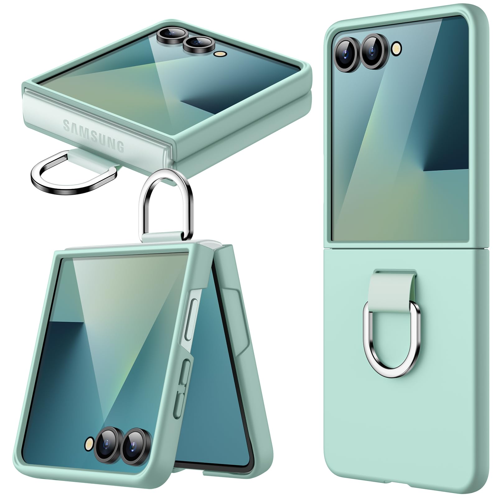 galaxy z flip7 ミント　256G カバー付き　Samsung Amazon.com: JETech Case for Samsung Galaxy Z Flip 7, Mint | Hard