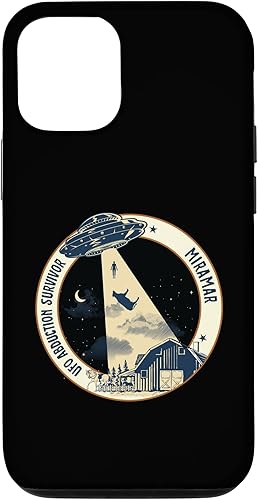 Miniatura 4 de iPhone 14 Pro Max MIRAMAR UFO Alien Abduction Survivor Cow Tractor Beam Case
