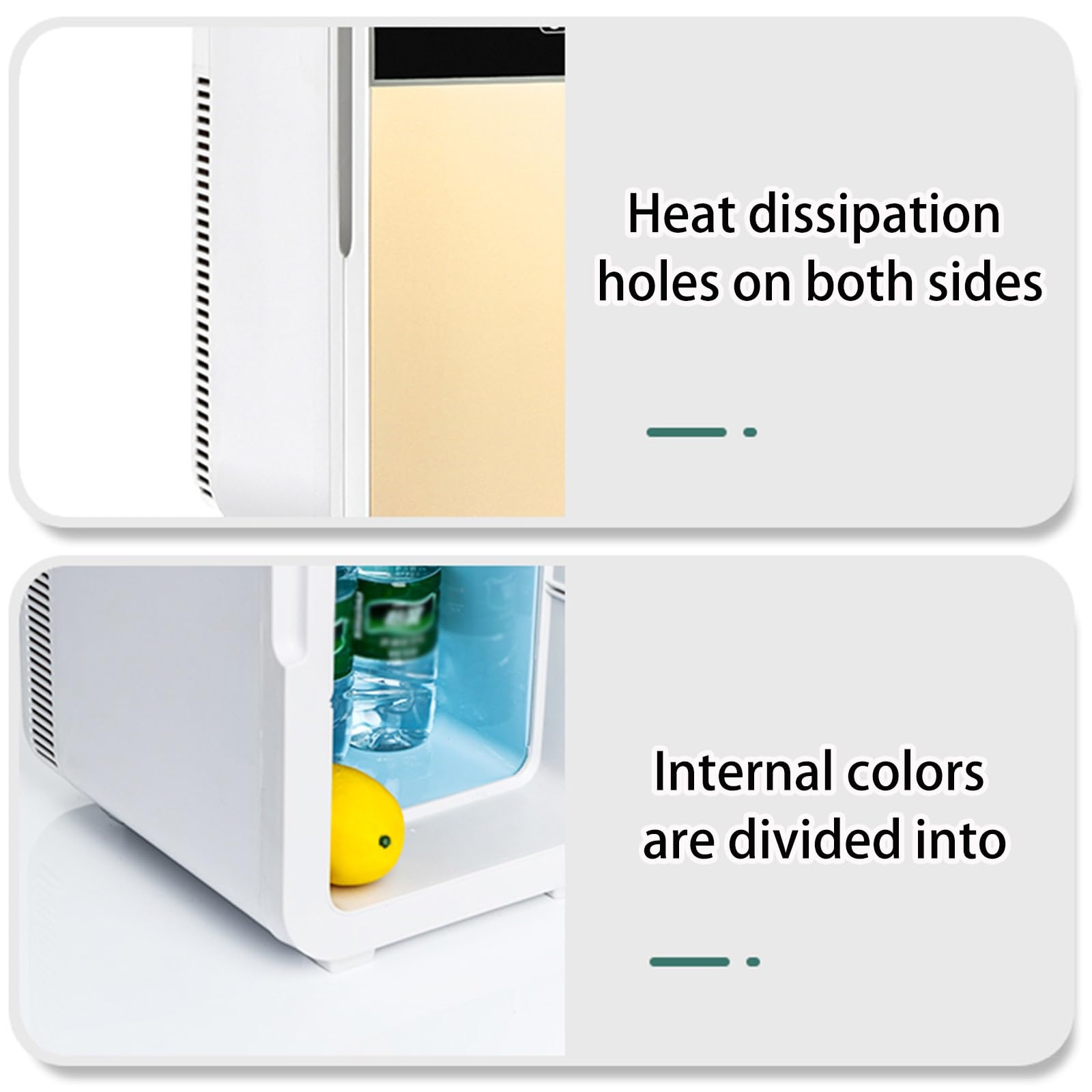 Refrigerador compacto, mini refrigerador ajustable perfecto para dormitorio, apartamento, oficina, caravana, garaje, sala de estar