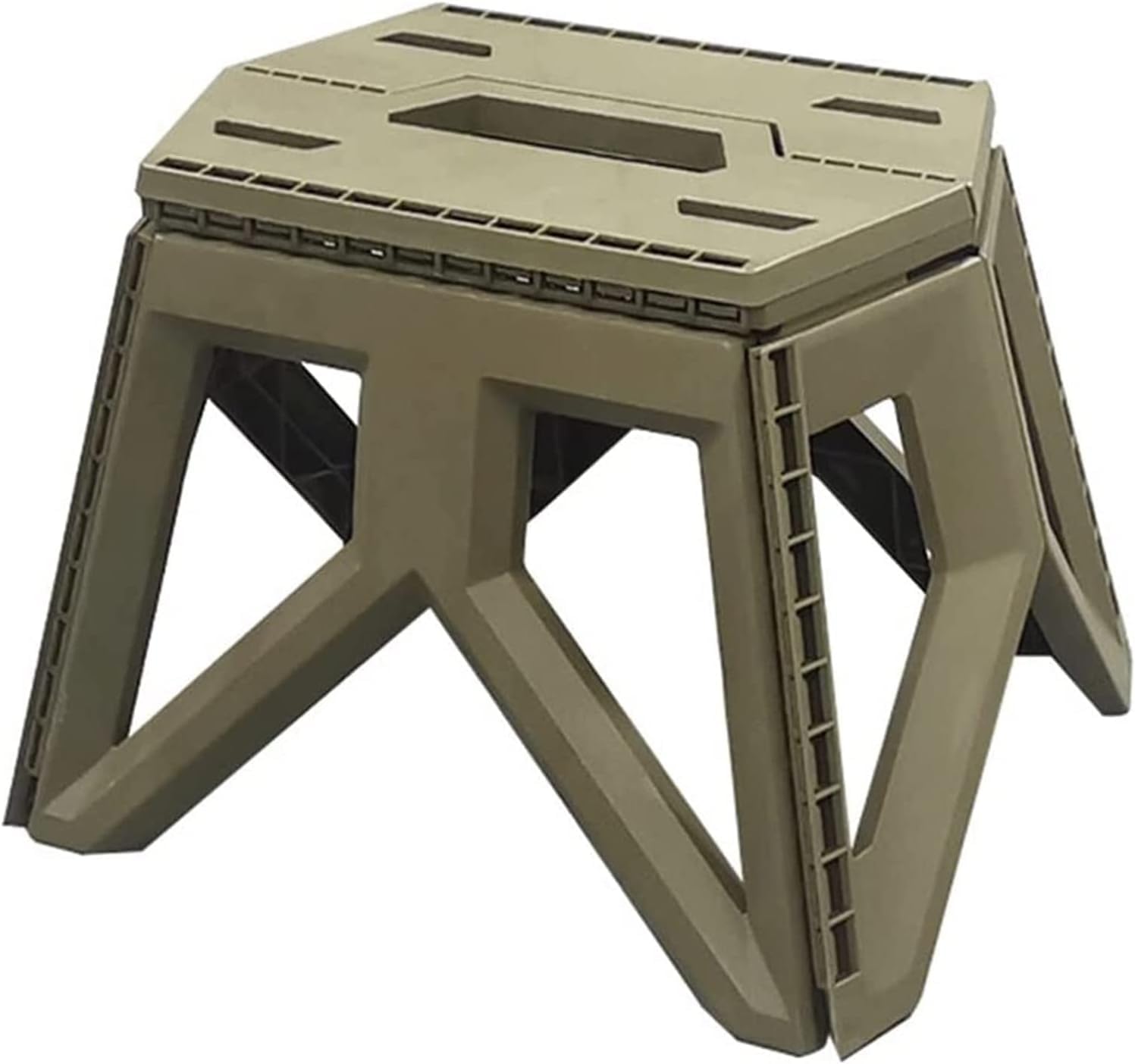 GLOWICKGLOWICK Foldable Heavy Duty Indoors and Outdoors Stool for Mountain Climbing, Camping, Barbecues, Fishing, Athletic Meets, Long Trips, Gardens (1Pcs)