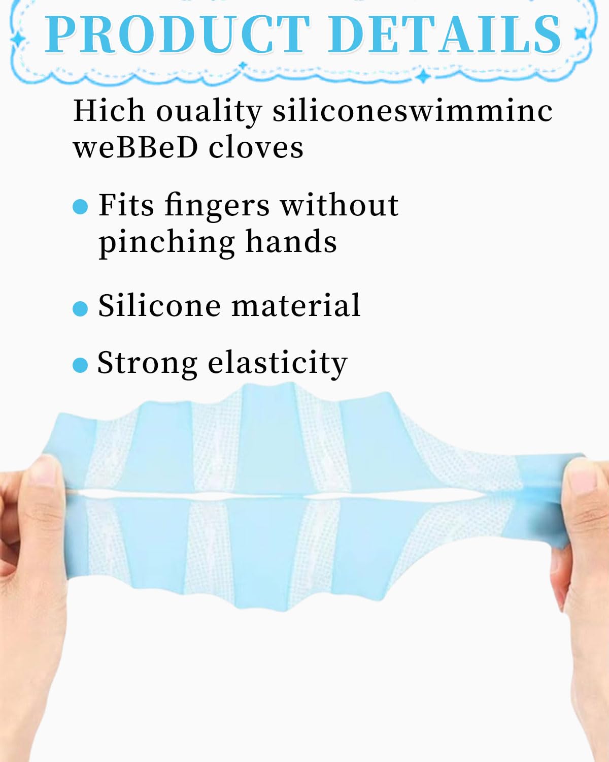 3 Paires Gants de Natation Gants Palmés de Natation Palmes de Main, Gants Natation Palmée en Silicone, Taille Gants Aquatiques en Palmes pour Femmes Surf, Plonger, Entraînement de Natation
