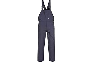 Portwest C881 Men's Adjustable Cotton Bib and Brace Overalls: Durable and Comfortable Workwear