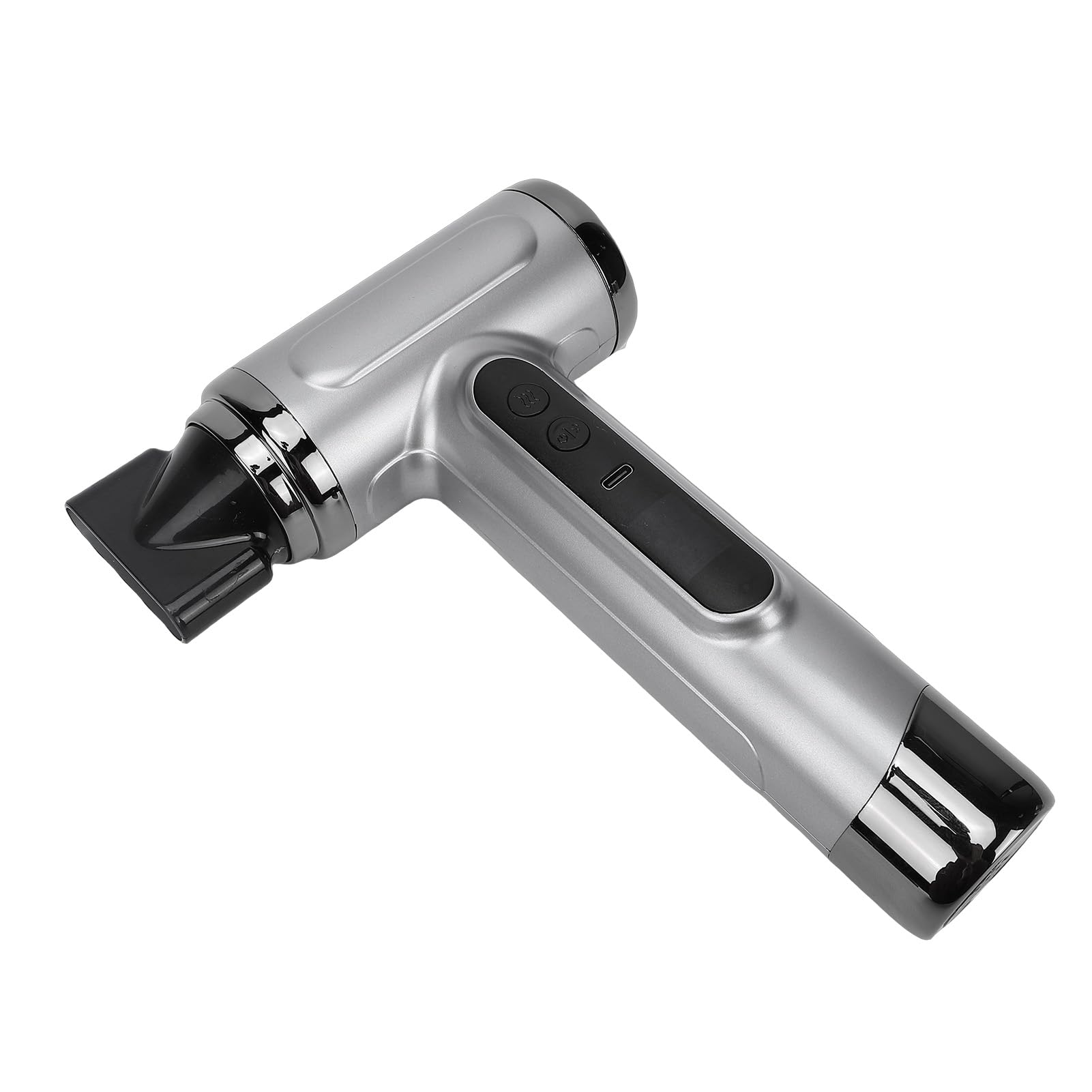 Sxhlseller Secador de Pelo Inalámbrico con Batería de 15600 MAh, Secador Portátil de Viento Frío y Caliente Recargable de 200 W para Viajes y Camping, Diseño USB Gris
