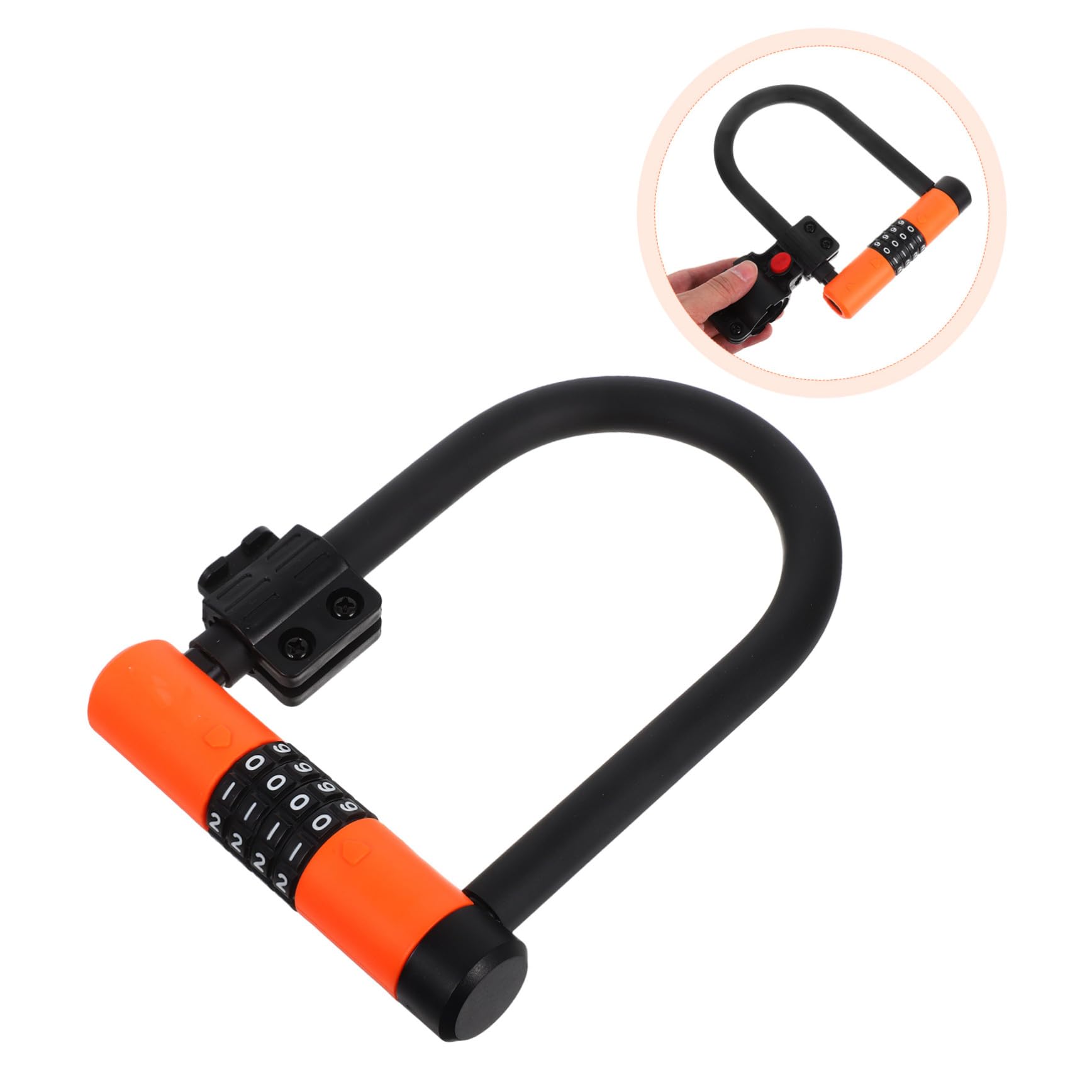 BESTonZON Lucchetto u Per Bicicletta Antifurto Combinazione Cifre Reimpostabile Senza Chiavi Per Mountain Bike Scooter Biciclette Da Strada