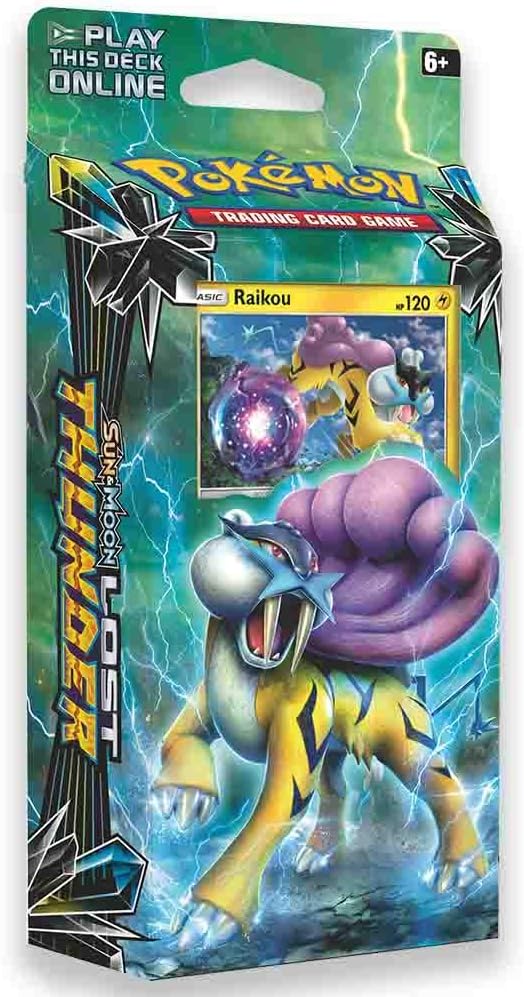 Pokemon TCG: Sun & Moon - Lost Thunder, Storm Caller 60-Card Theme Deck Featuring A Holographic Raikou