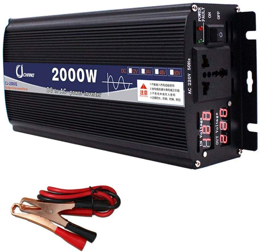 WGE Inversor De Onda Sinusoidal Pura DC 12V / 24V / 48V / 60V / 72V A AC 220-230V Inversor De Potencia De Alta Eficiencia 600W-6000W,2000w,60V