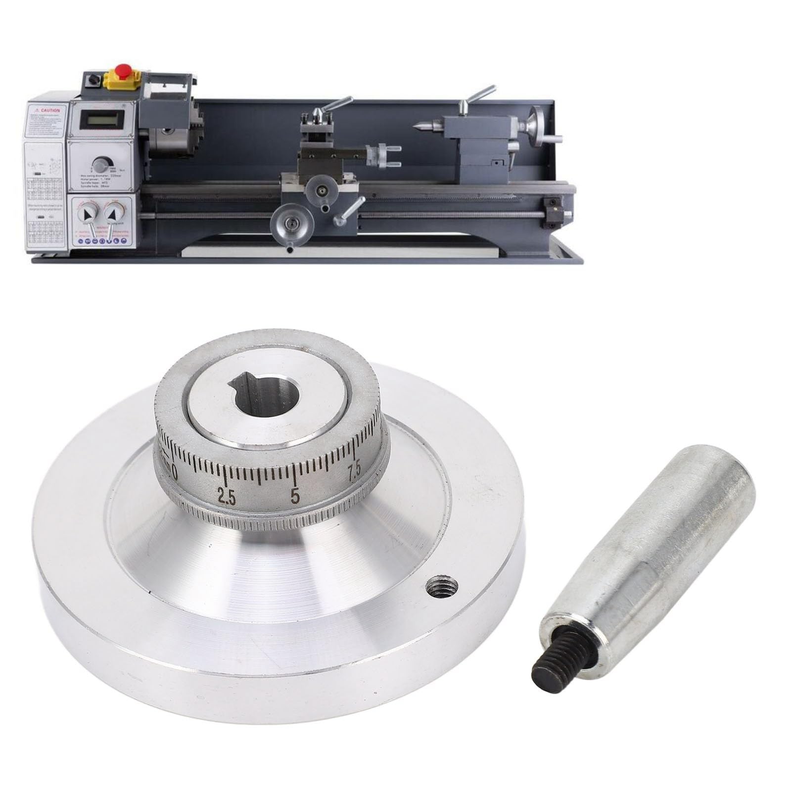 KATSU Volant En Fonte 10", Volant De Manoeuvre Fonte Pour Machine De Tour CNC Fraisages Soudure Contre-pointe Pièces De Rechange Et Machine à Bois