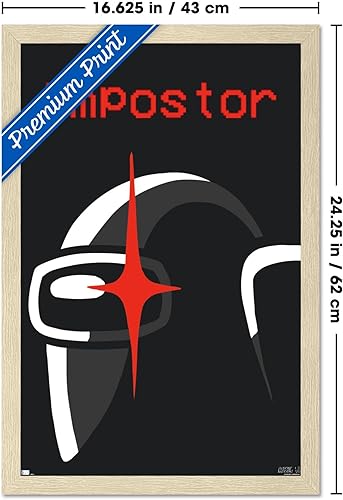 Vista 23 de Trends International Póster de pared de Among Us Impostor, 22.37 x 34.00 pulgadas, versión sin marco
