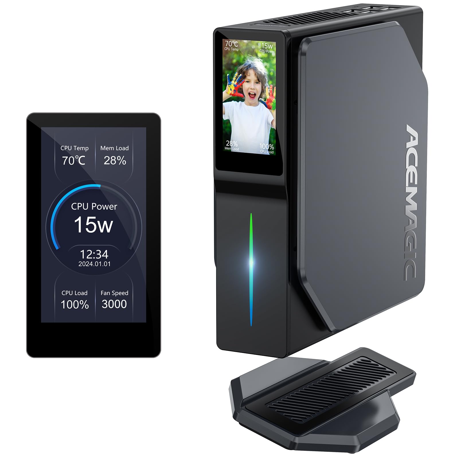 Amazon.com: ACEMAGIC S1 Mini PC、12th N97 16GB DDR4 512GB M.2 SSD