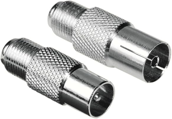 HAMA Adattatore SAT Antenna Maschio Femmina Corpo Metallo Grigio HAMA Adattatore SAT Antenna Maschio Femmina Corpo Metallo Grigio