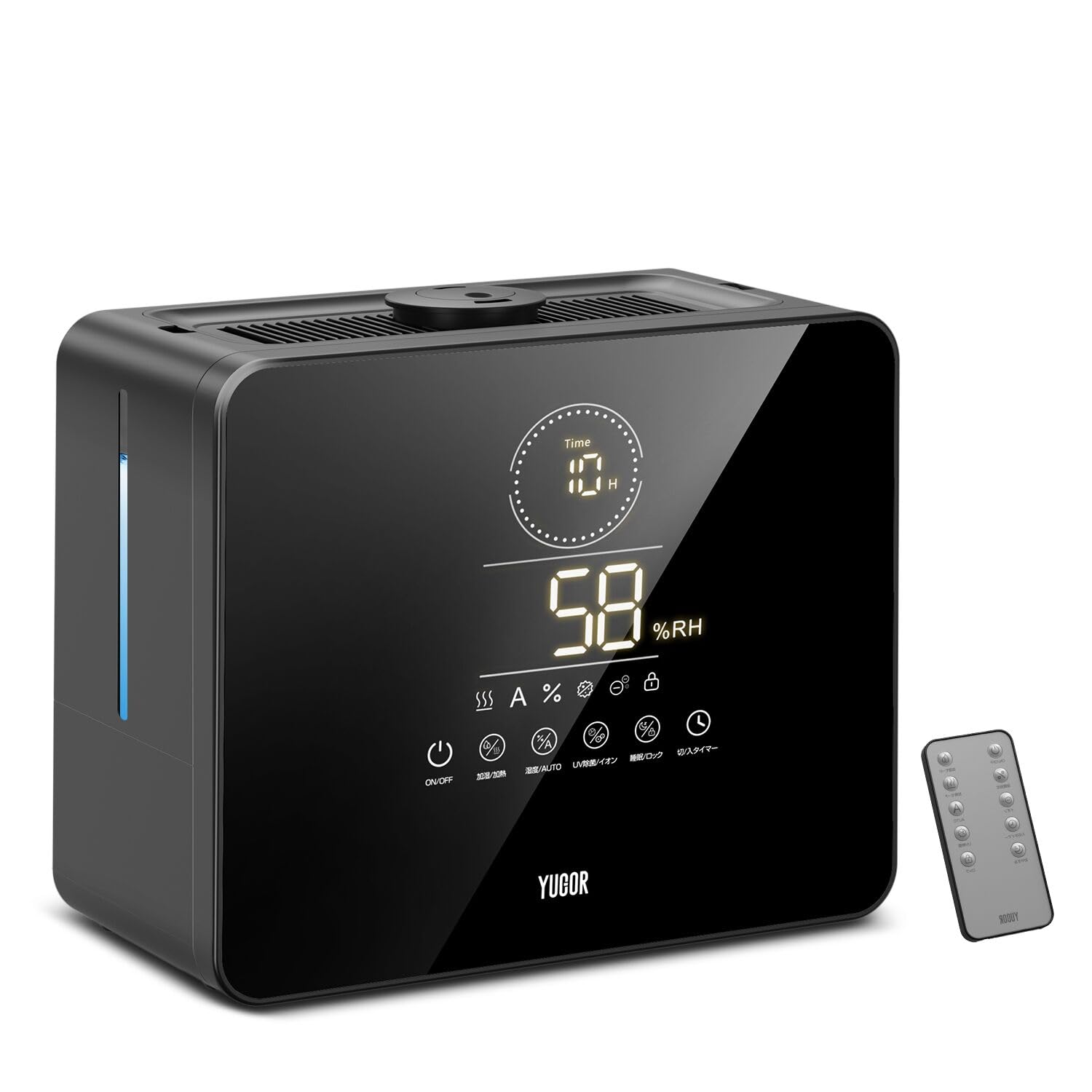 Amazon.co.jp: 加湿器 【大容量9L・5重除菌浄化・AI知能恒湿】 加熱式