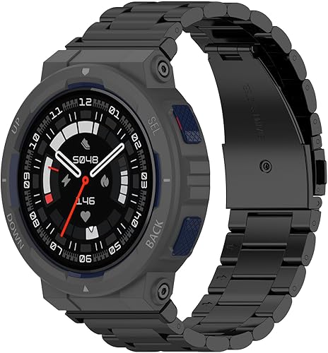 Miniatura 6 de Chofit Compatible con Amazfit Active Edge - Correa de reloj para hombres y mujeres, correa de metal de acero inoxidable, correa de repuesto,