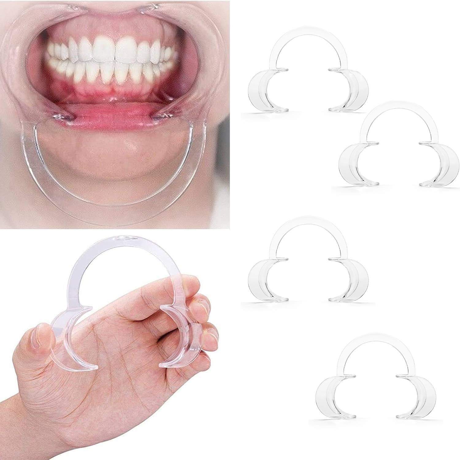 Dental Orthodontic Mouth Opener Lip C-Type Plastic Cheek Retractors Oral Check Tools S /M /L - View #7