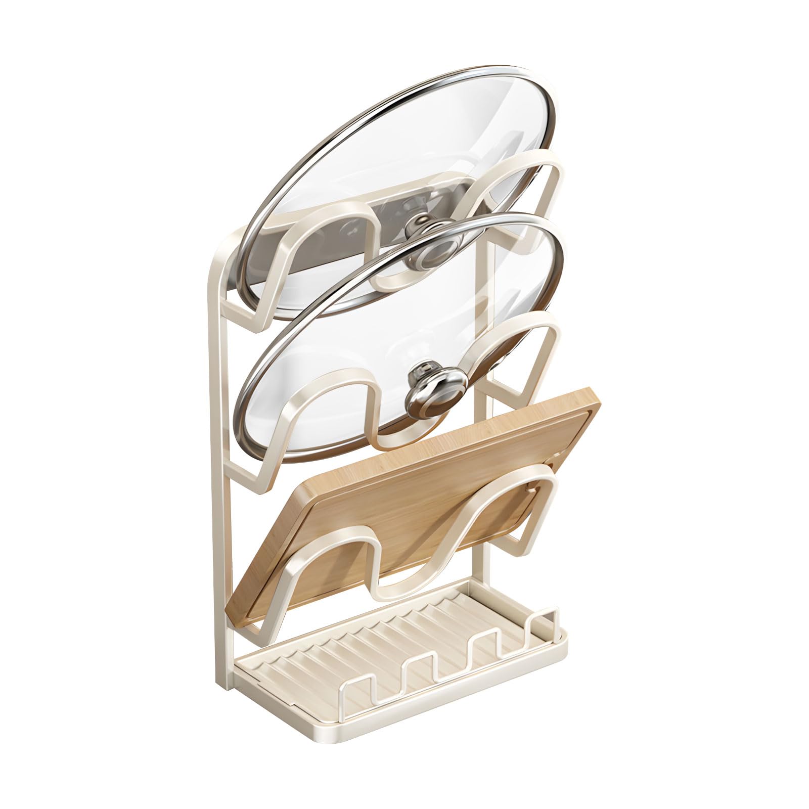 ZEPFJHE Modern Pots Lid and Utensils Holder with Sturdy Construction Ideal for Tidying Cooking Kitchen Tool Planner