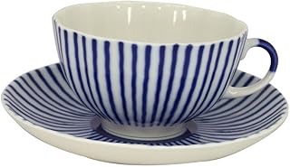 Lomonosov Porcelain Tea Set Cup and Saucer Tulip Frenchman 8.45 oz/250 ml