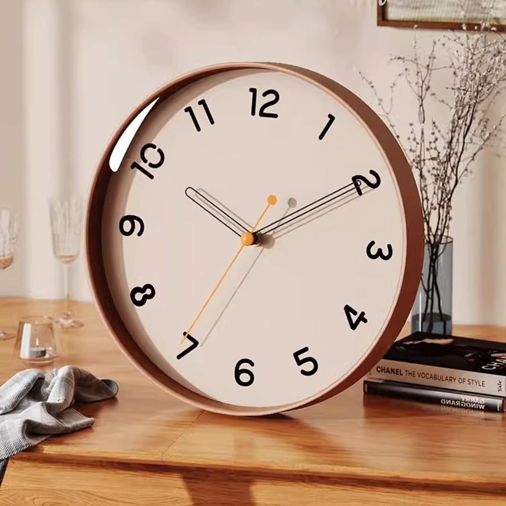 Orologio da Parete Orologio da Parete al Quarzo Silenzioso e Semplice, Adatto for Soggiorno e Camera da Letto Orologio da Parete per Soggiorno(Blue,12inch)
