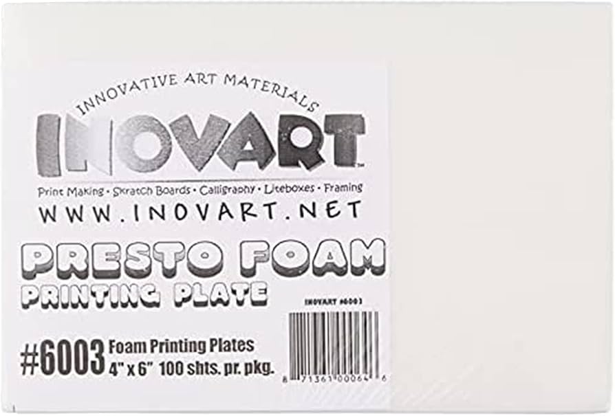 Amazon.com: INOVART Presto Foam Printing Plates Econo Pack, 4
