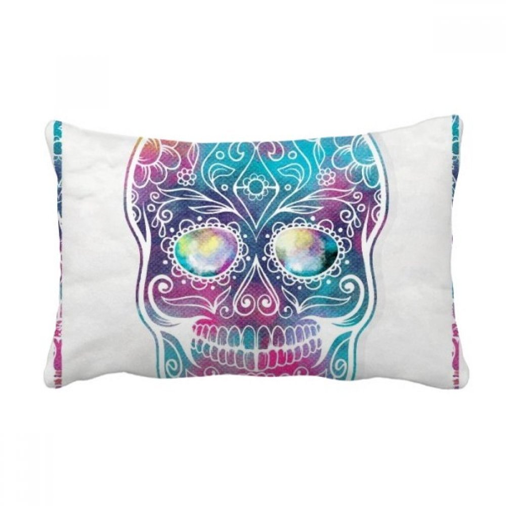 Coussin lombaire fleur cirrus crane colore deco canape maison