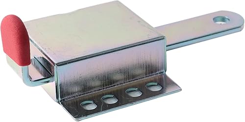 Miniatura 2 de Paquete de 2 cerraduras de puerta de garaje con ruedas resistentes, cerraduras interiores para puertas de garaje, cerradura de puerta de garaje de