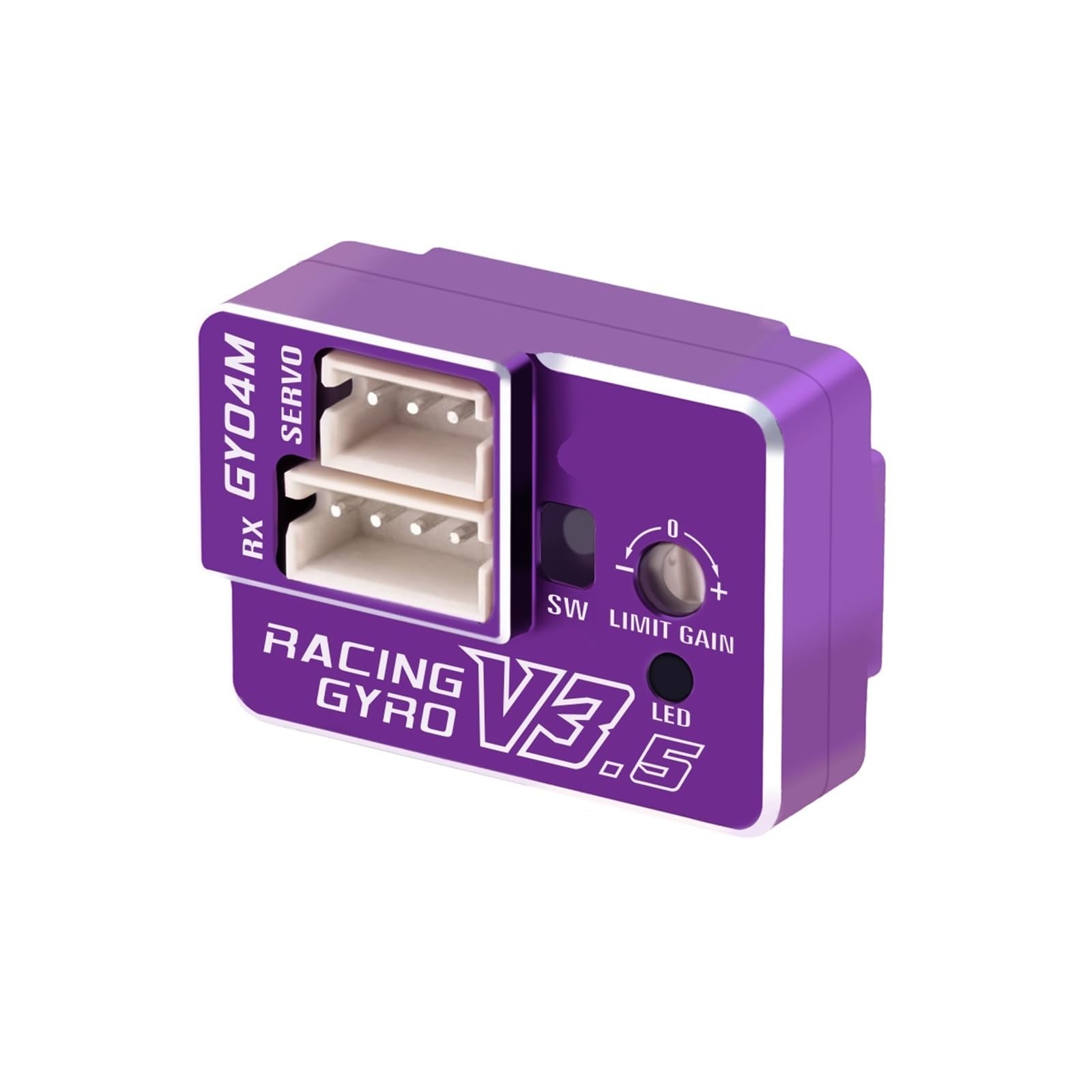 GY04M V3.5 Kit di giroscopio servo microsin core V3.5 programmabile ad altissima velocità 1,4 KG adatto per 1/24 1/18 Mini(Purple)