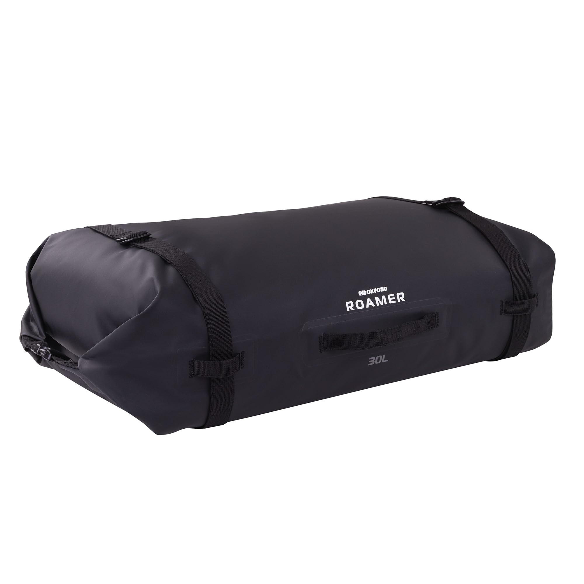 Oxford Roamer 30L Roll Bag | Waterproof Motorcycle Luggage, Black