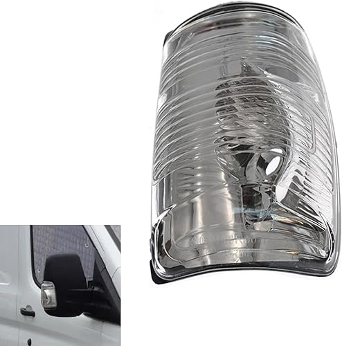 Cubiertas de luz para espejo retrovisor lateral de automóvil compatibles con Ford Transit T150 250 350 2015 2016 2017 2018 2019 2020 2021 MK8 2014