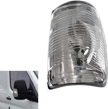 أغطية مصابيح مرآة الرؤية الخلفية الجانبية للسيارة CYDZSW متوافقة مع Ford Transit T150 250 350 2015 2016 2017 2018 2019 2020 2021 MK8 2014 فصاعدًا،ملحقات استبدال الشاحنة، جانب الراكب الأيمن
