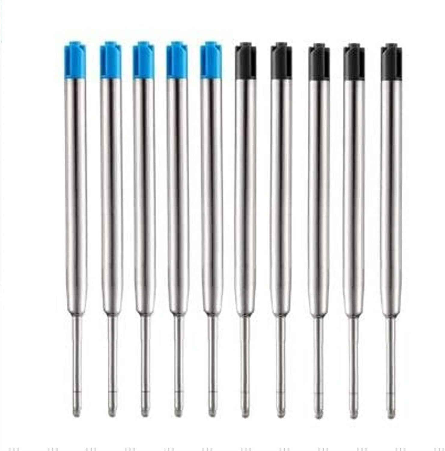 Pen Refills Black Ink 1.0mm, Medium Point Metal Ballpoint Refill Smooth Writing Pen Refills Replacement Gel Ink Refills for Retractable Ballpoint Pen School Office Supplies 24 Pieces