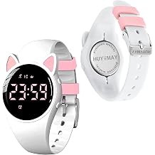 Fitness Tracker Pedometer Watch, No App No Phone Required, USB Charge 1 Hour for 20 Days Use, IP68 Waterproof Digital Watch with Alarm Clock Timer Distance Step Tracker for Kid Teen Boys Girls