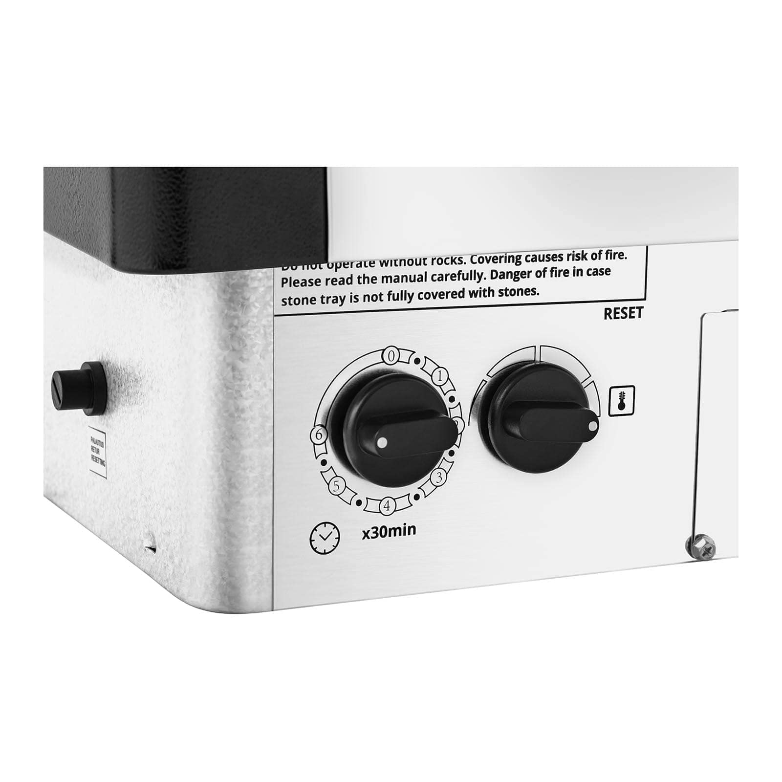 UNI_SAUNA_S8.0KW Poele sauna 8 kW 30 à 110 °C Minuterie et commande incl. Protection contre surchauffe Pour 8-12 m³ Radiateur électrique chaleur sèche Poele electrique sauna Accessoire sauna