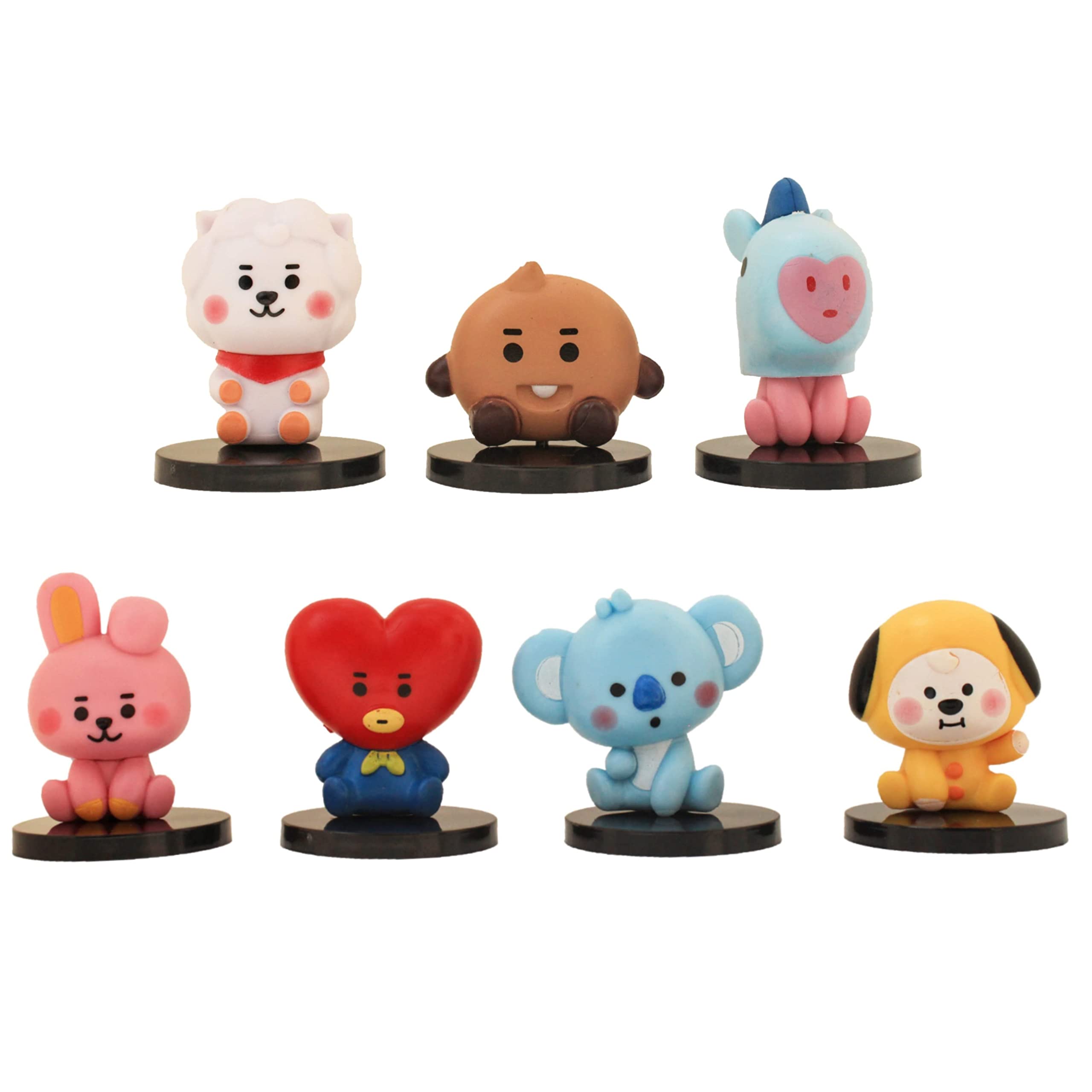Buy Offo BT21 Action Figures (Set of 7) BTS TinyTAN Characters