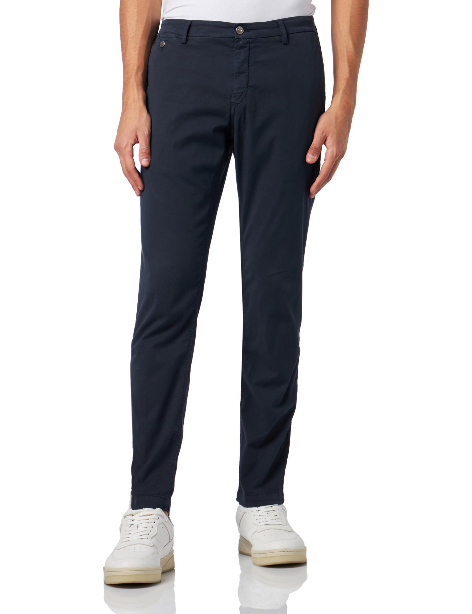 Replay Herren Chino Benni Regular-Fit mit Stretch, Deep Blue 890 (Blau), 29W / 32L