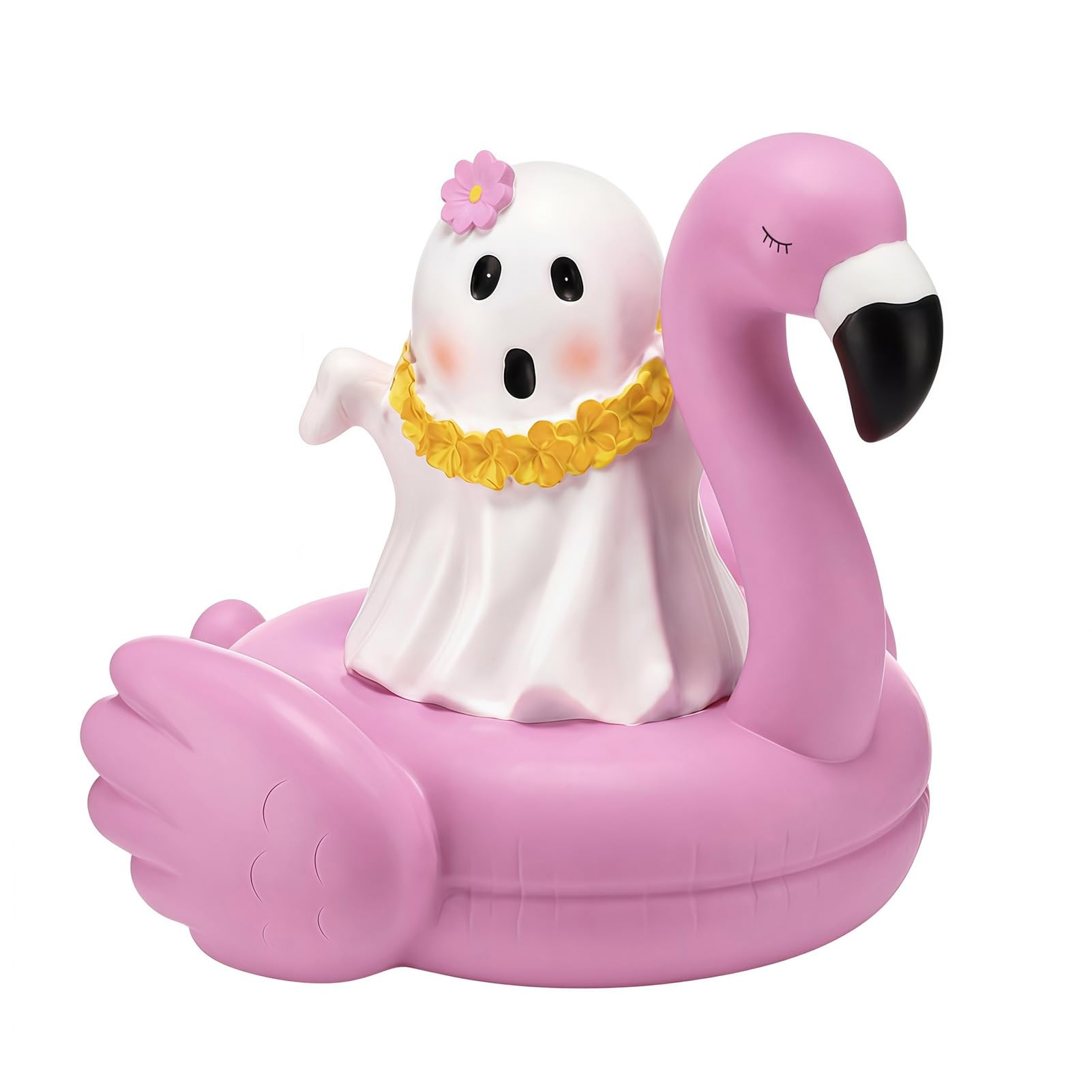 pidodou Summer Halloween Ghost Figurine Resin Cute Beach Decor