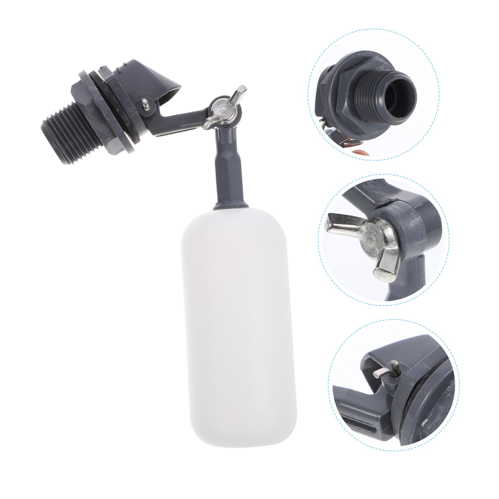 CANIGHT 2pcs Water Valve Mini Float Adjustable Arm Float Humidifier Float Valve 1/2 Cooler Float Valve Tank Float Hydroponics Float Valve Automatic Water Replenishment Valve Coolers