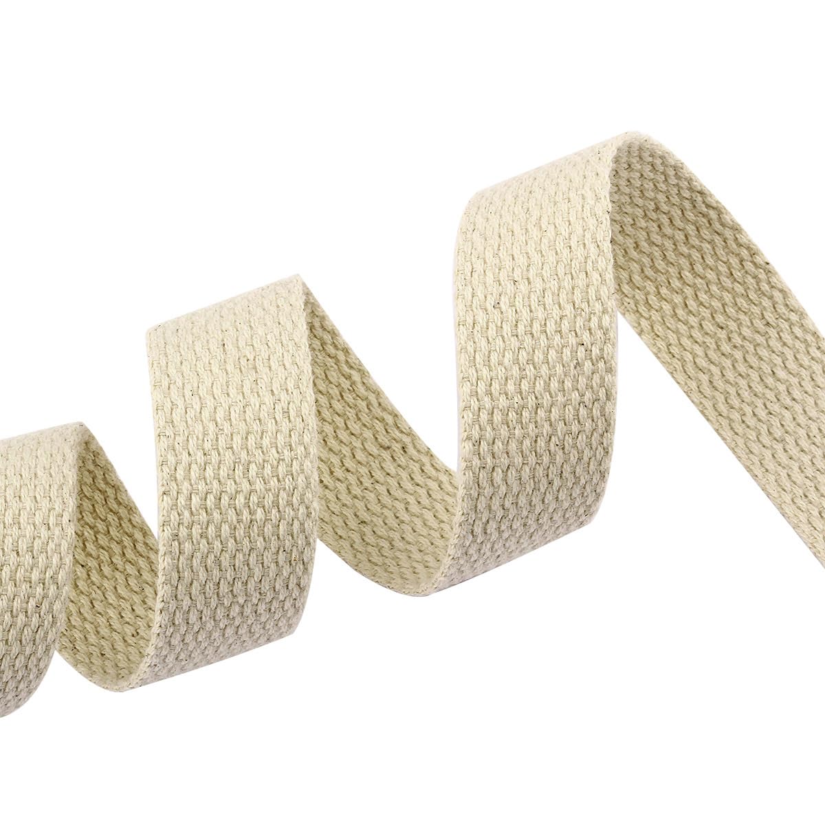 46 metros x 3,2 cm, cinta de sarga blanca, cinta de algodón, cinta de sarga suave, cinta de tela para manualidades, cinta decorativa para delantales, costura, costura, artesanía, 3,8 cm