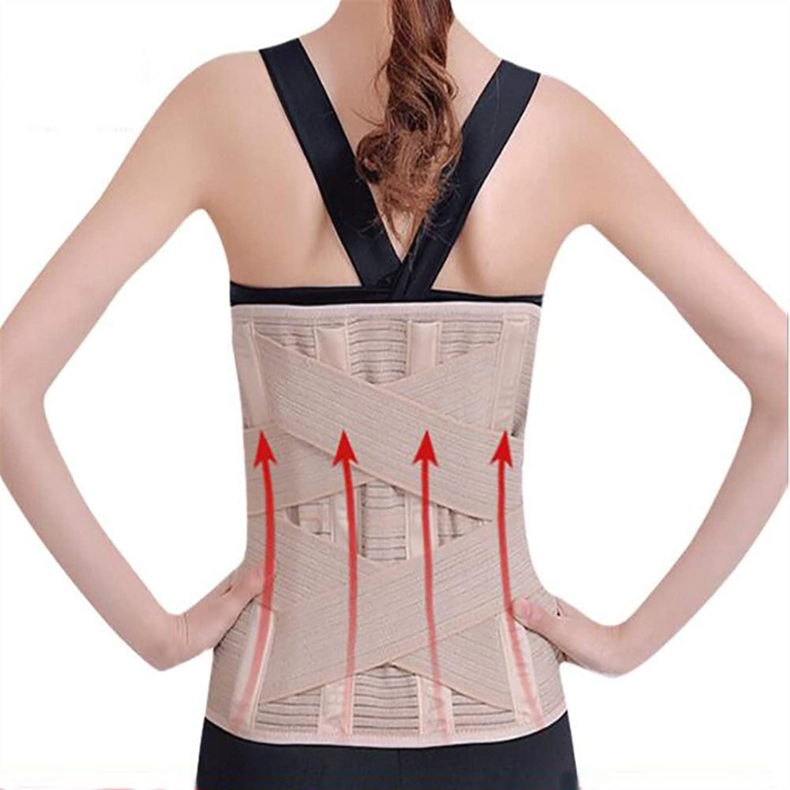 Cinturón De Soporte Lumbar Para Hombres Y Mujeres, Elástico Ajustable, Soporte Para La Parte Inferior De La Espalda, Cinturón Recortador De Cintura, Descompresión, Alivia El Dolor De Espalda Baja